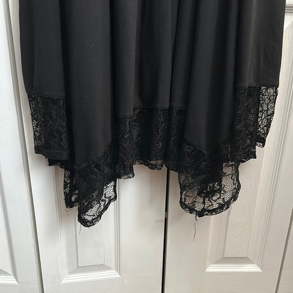 Hot Topic Gothic Black Harness Dress with Lace Trim - Picture 4 of 5